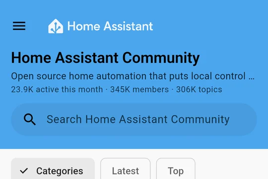 Home Assistant Community in its own blue